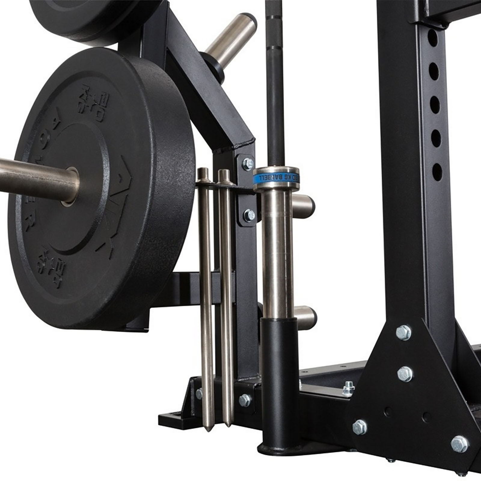 Weight plate and resistance band peg storage