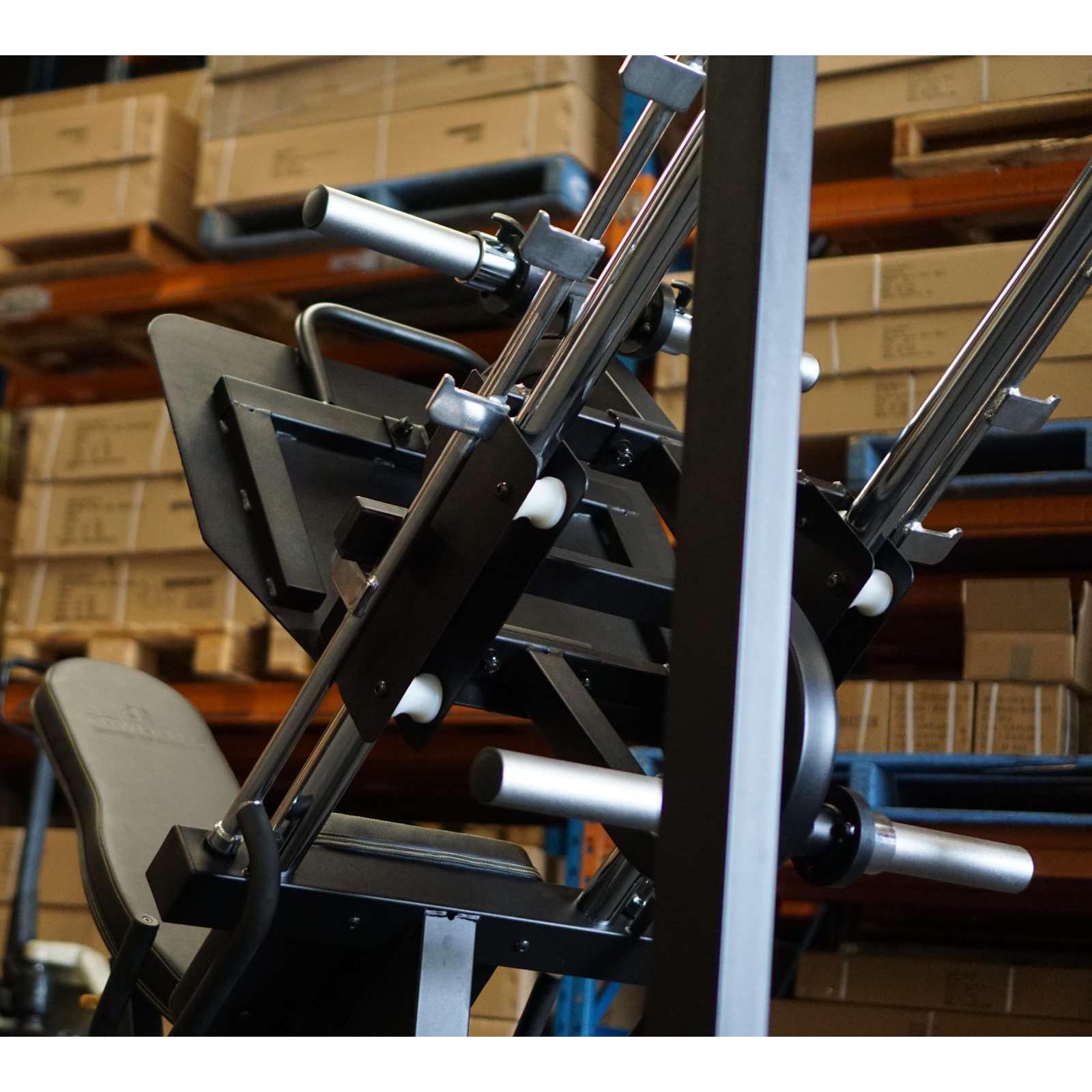 A shot of the leg press plate 