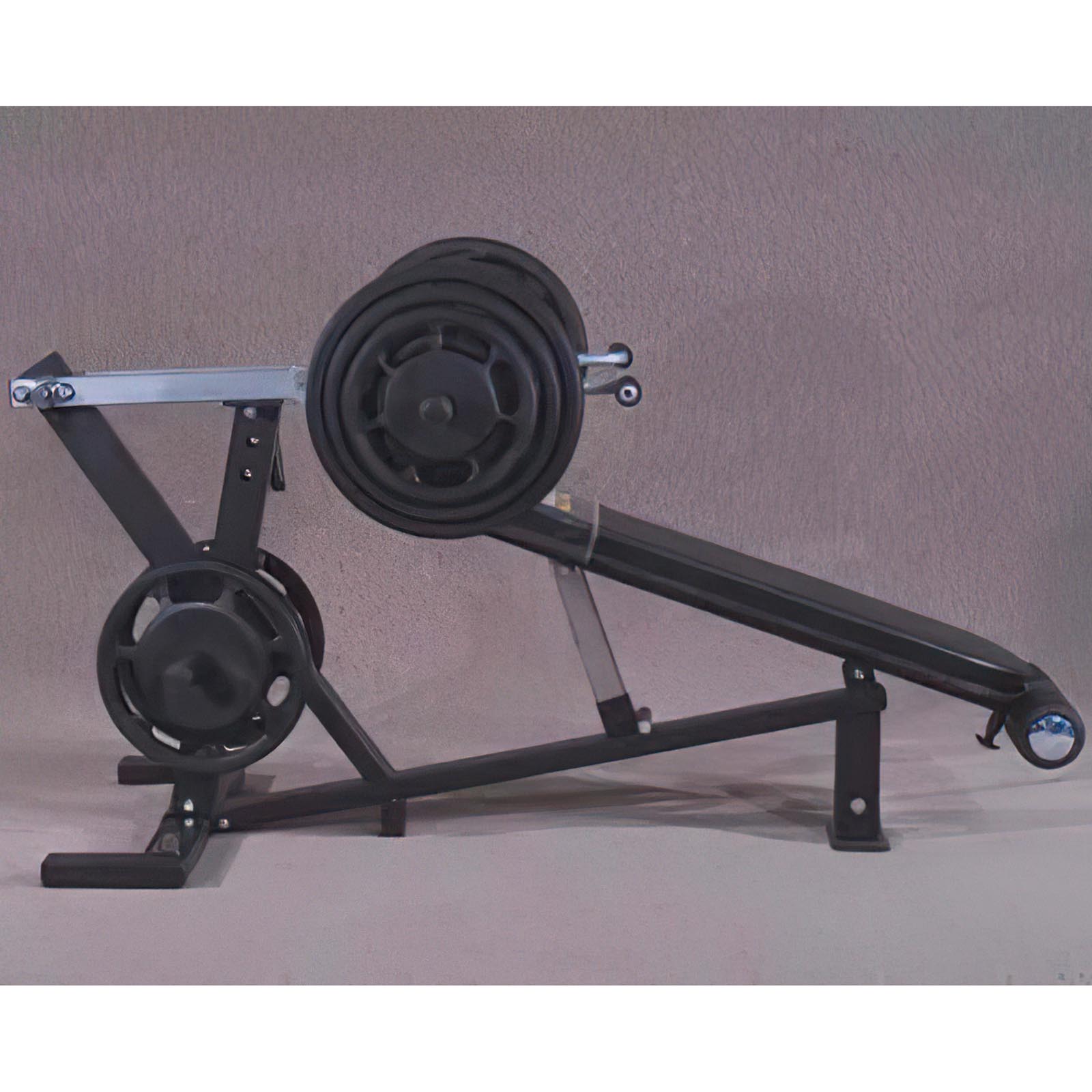 Powertec Leverage Chest Press in incline bench press position