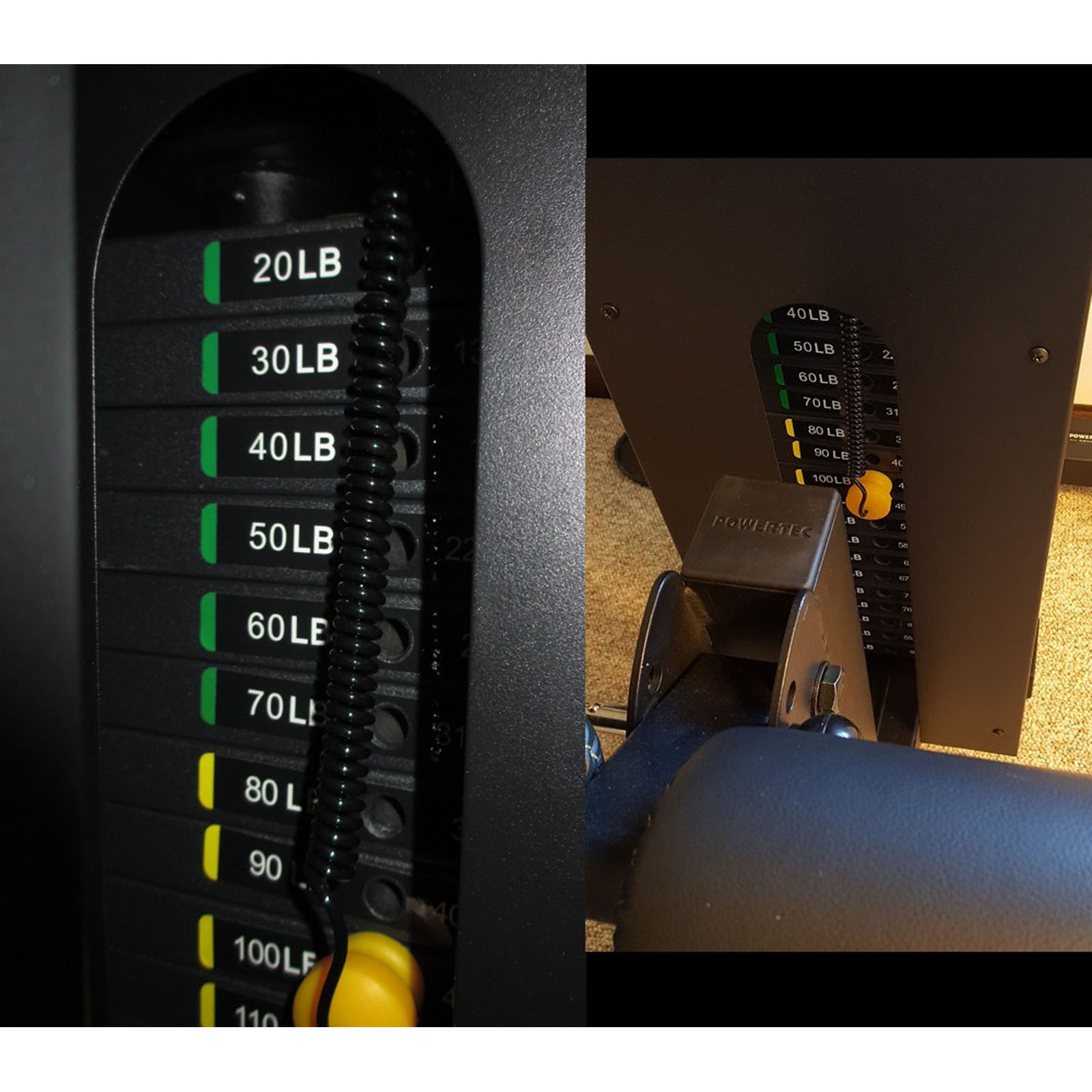 Lat Pulldown machine weight stack