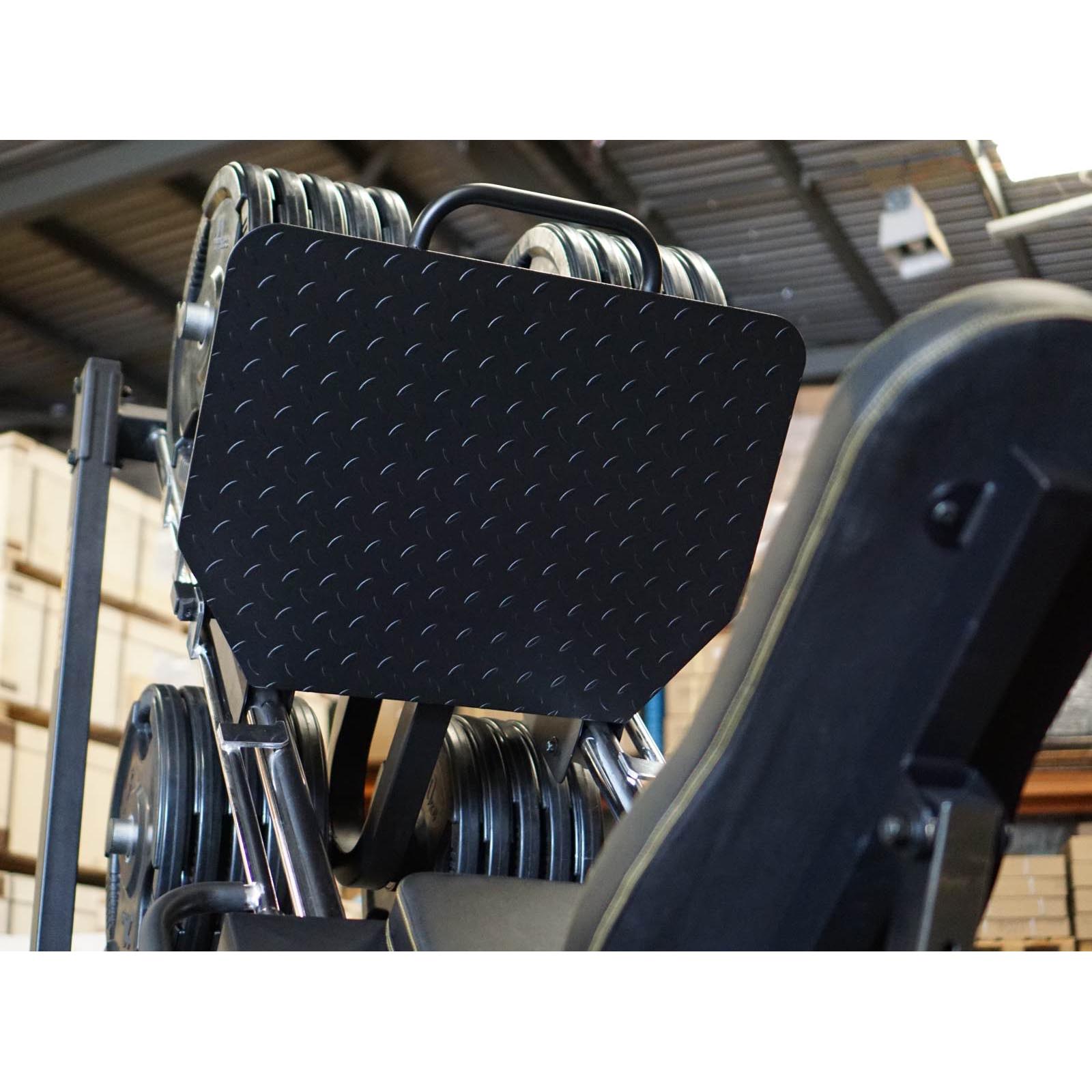 Ready to leg press a lot of weight plates