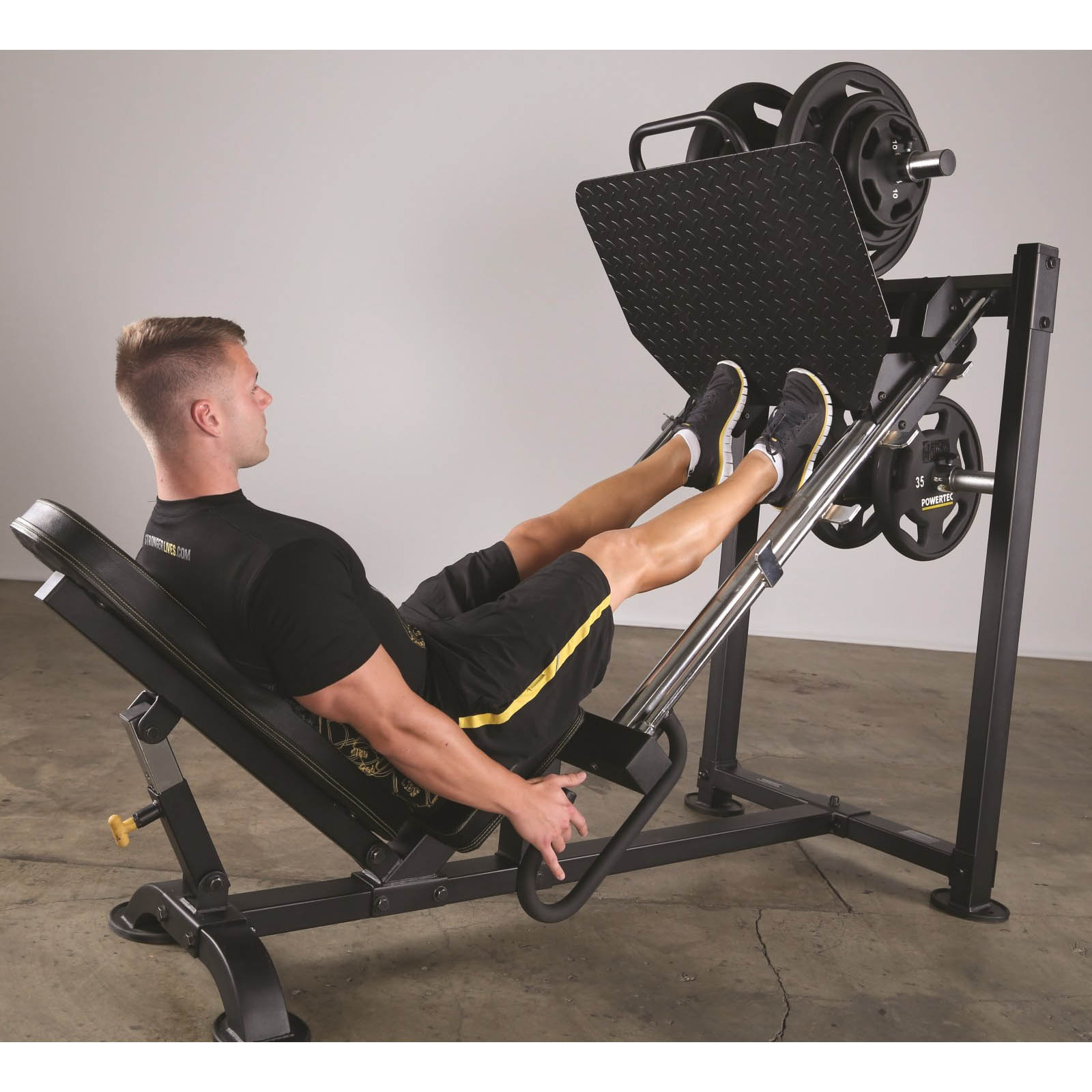 Toe raises on a leg press