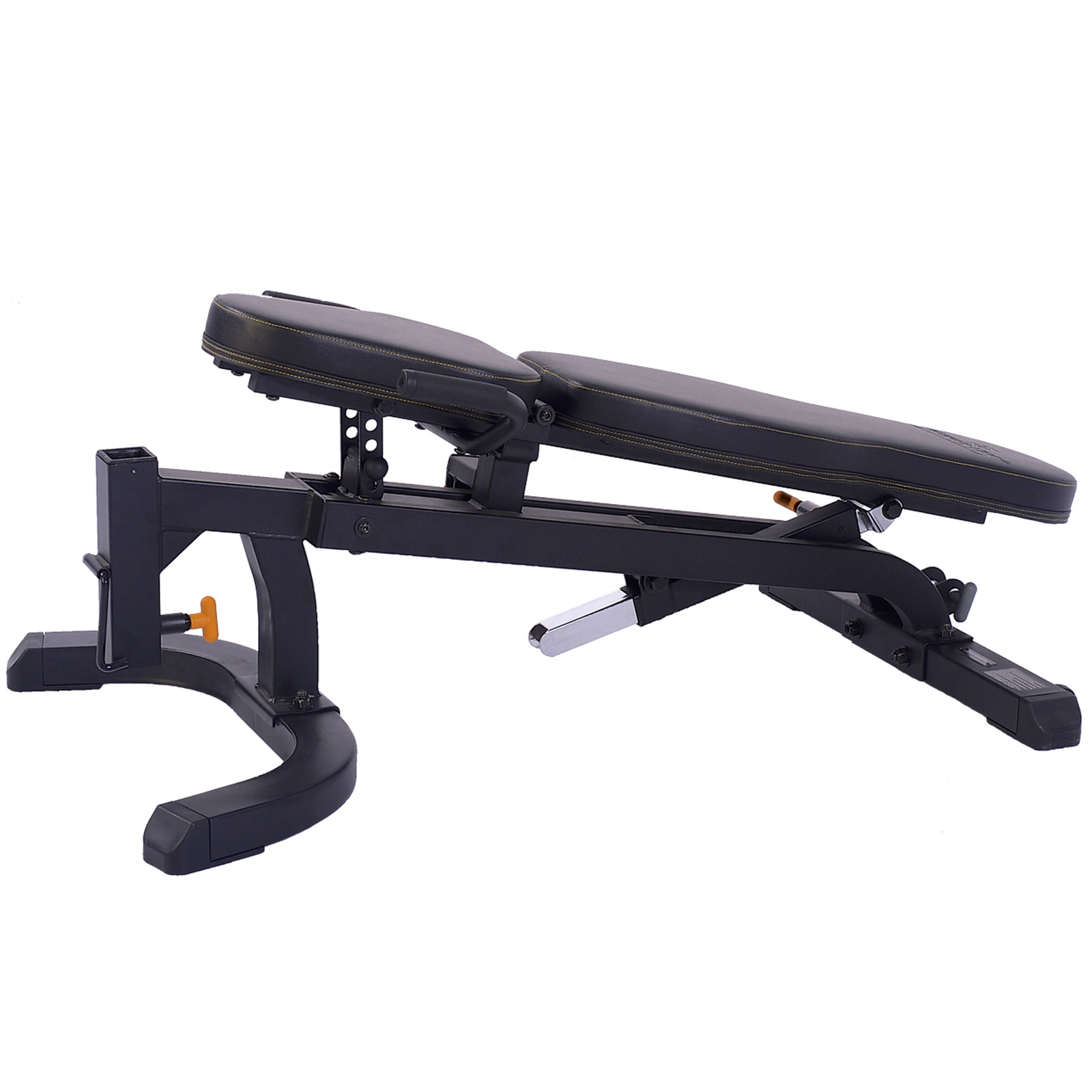 Powertec Utility Bench in decline position. 