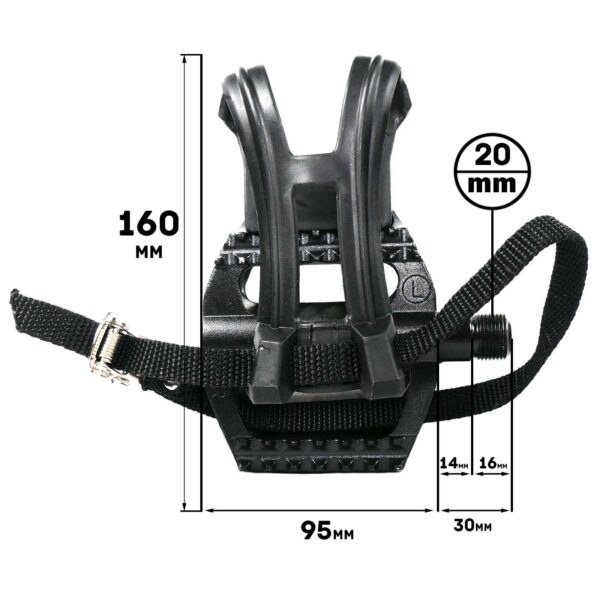 Spin Bike Pedals M20 (Pair) - Image 7