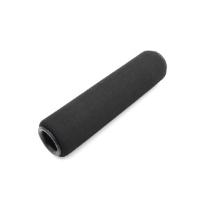 A Foam Grip 30mm OD x 120mm, with a black cylindrical design, is set against a plain white background.