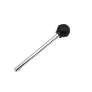 A metal rod named Locking Pin 110mm D8mm featuring a black spherical handle on one end.