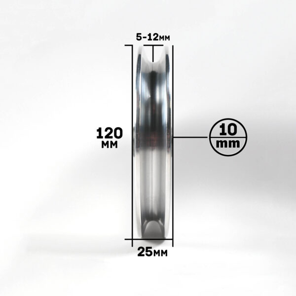 120mm Aluminium Pulley - Image 4