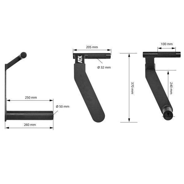 farmers walk handles dimensions