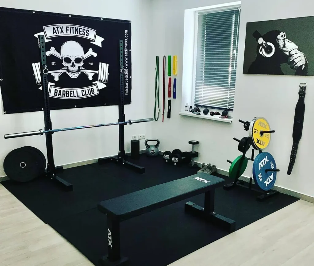 ATX-FBX-610 flat bench in home gym