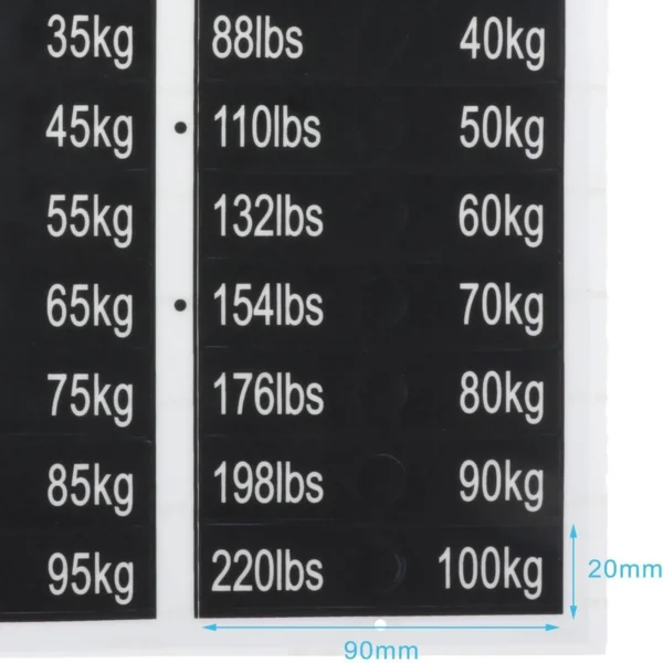 Z-ST-WTSTK5-100 replacement weight stack numbers