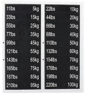 Z-ST-WTSTK5-100 weight stack number logos