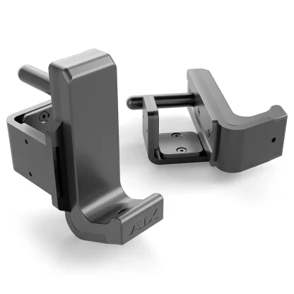 Side view of 60x60 J-hooks for power racks, 500kg load rating, ideal for heavy squats and bench presses