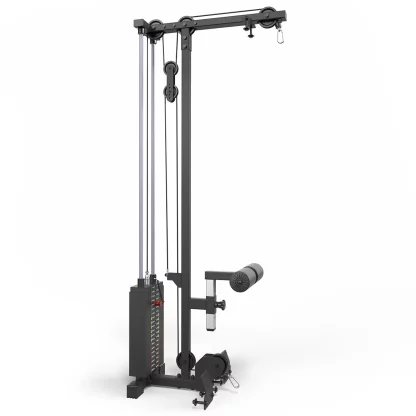 ATX-LTO-510-SW lat pulldown attachment for power racks, featuring high/low pulley and footrests for home gyms