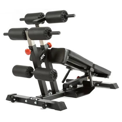 Side view of ATX Torso Trainer Roman chair, highlighting padded bench for hyperextension and ab workouts