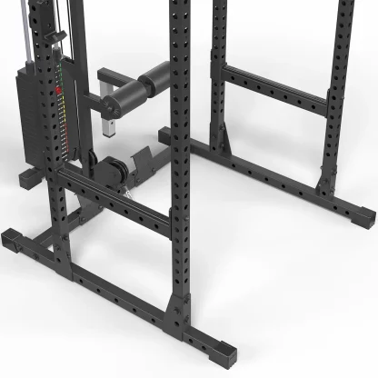 ATX PRX-510-LTO-SW power cage J-hooks and pin pipe spotter bars, rated for 500kg, with protective nylon sleeves