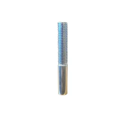 M10 threaded swage stud with a 4mm hole for gym cable wire